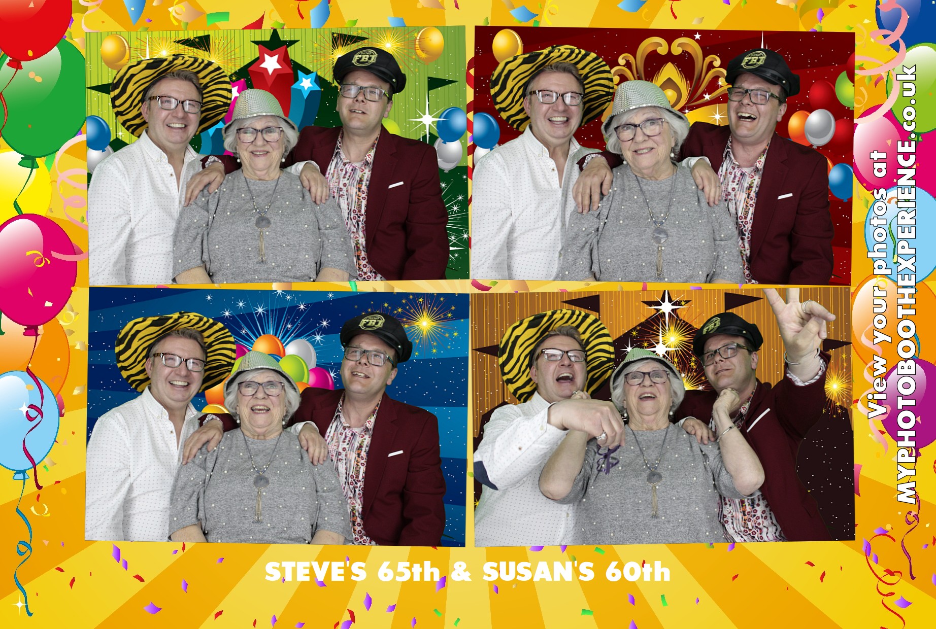 Steve's 65th & Susan 60th Birthday | View more photos from the event at gallery.myphotoboothexperience.co.uk/u/MyPhotoBoothExperienceLtd/Steves-65th-Susan-60th-Birthday